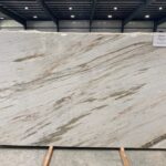 A quartzite Picasso Gold countertop