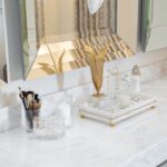 A marble countertop